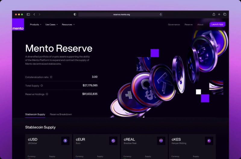 Reserve page