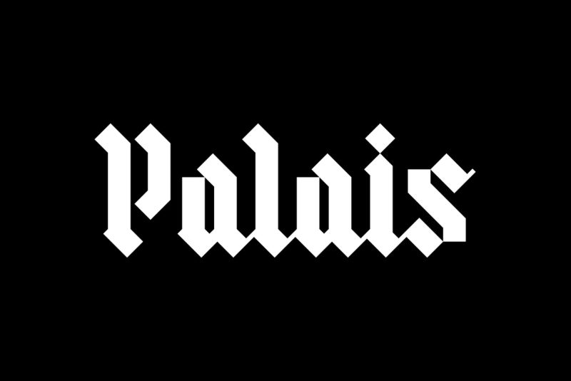 Blackletter wordmark