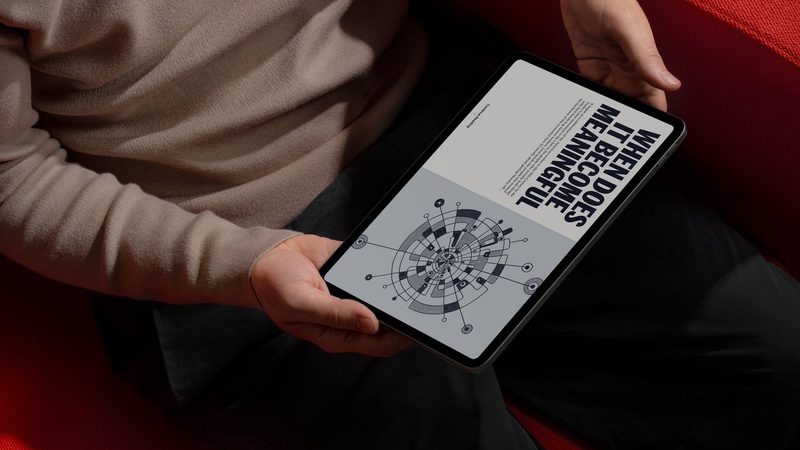 Article on a tablet