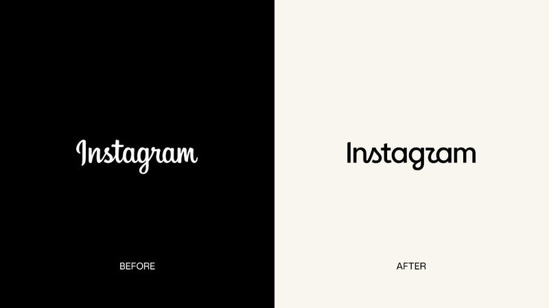 Wordmark before and after