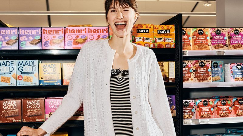 Shopper in the aisle
