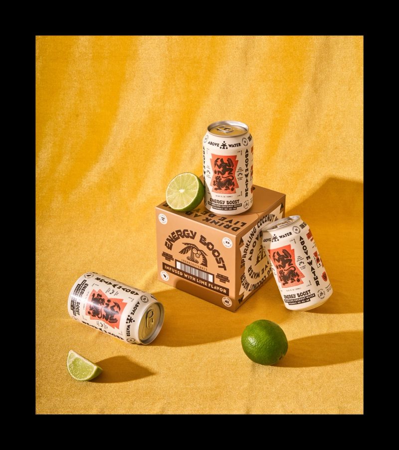Energy Boost four-pack still life
