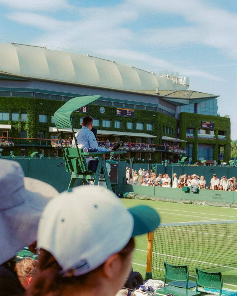 Centre Court from the net