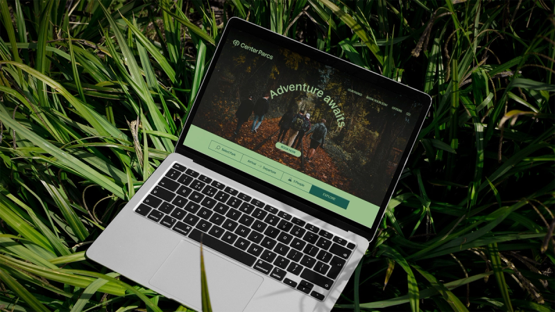 Booking Website Laptop Mockup
