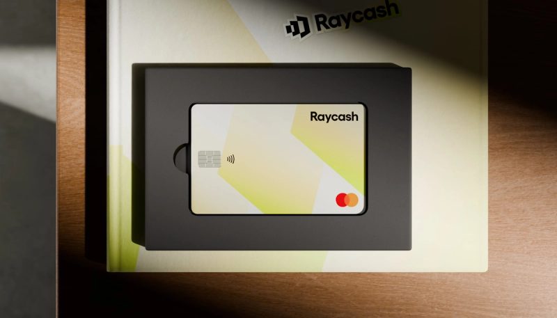 Raycash Card on Packaging