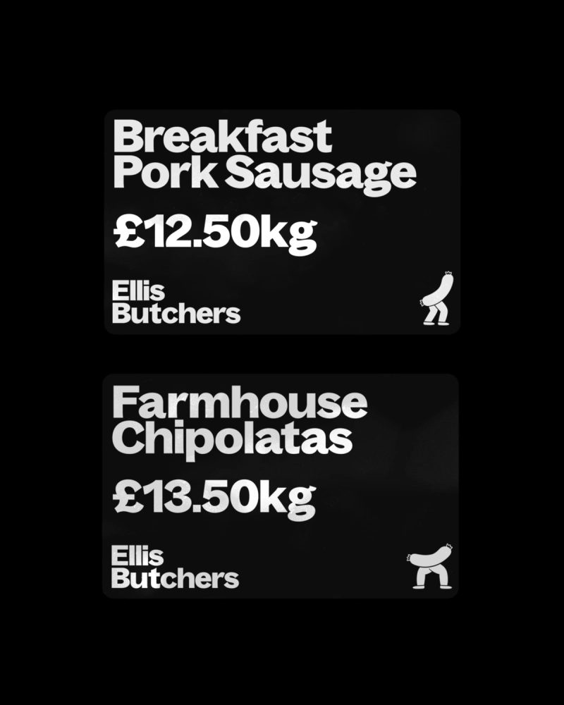 Butcher Product Cards
