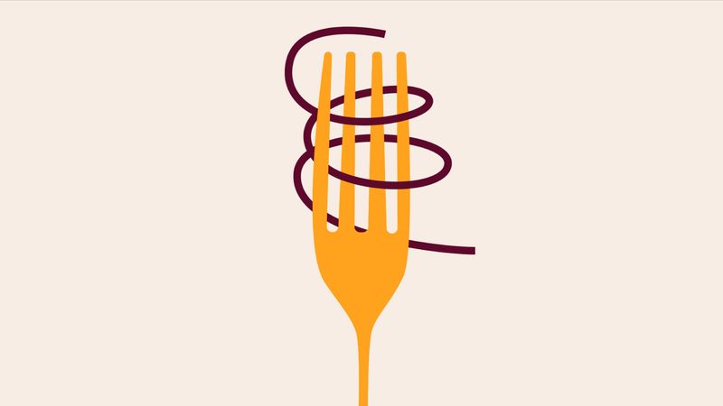 Fork and spaghetti