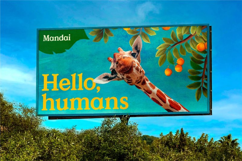 Mandai Billboard with Giraffe
