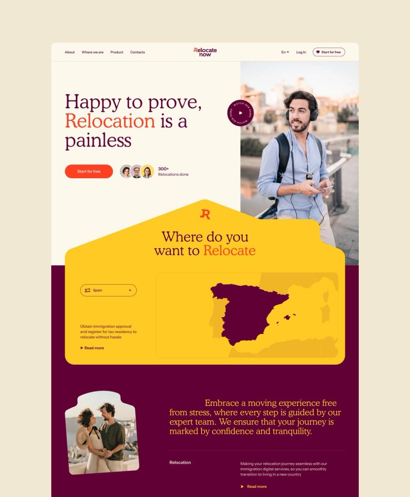 Landing page
