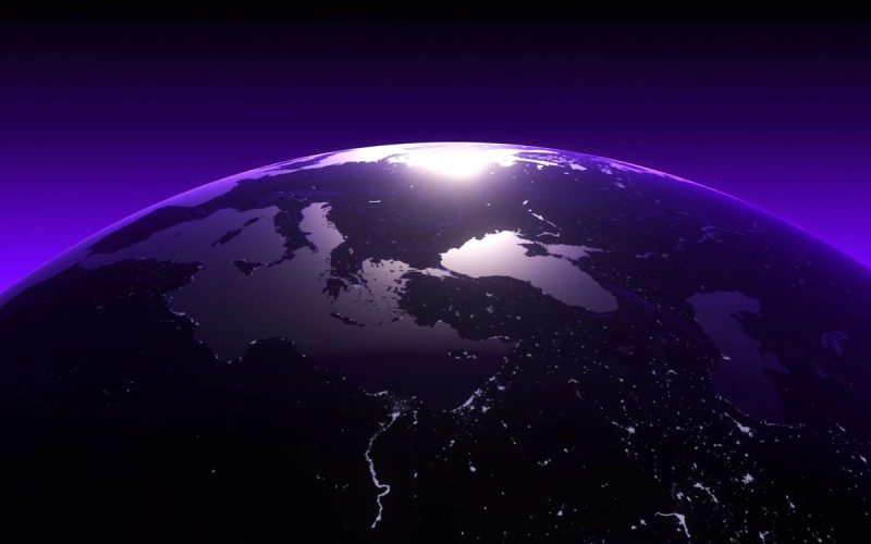 Globe at night
