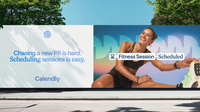 Fitness session billboard