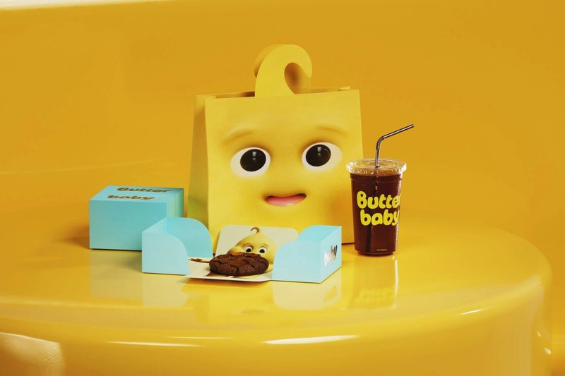 Takeaway box with eyes