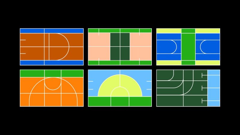 Sports Court Color Palettes