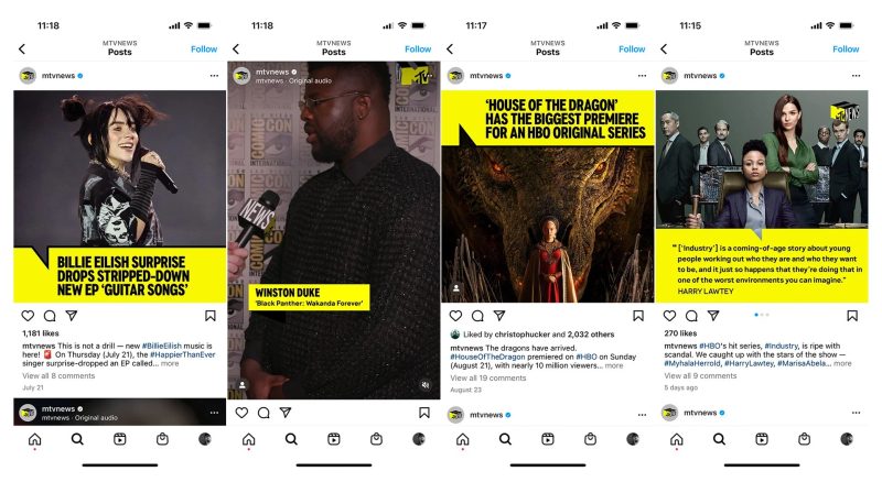 MTV News Instagram Feed