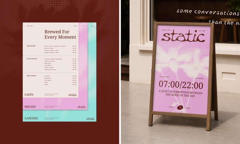 Menus and pavement sign