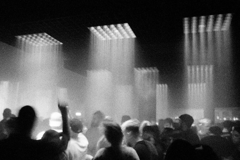 Crowd under the lights