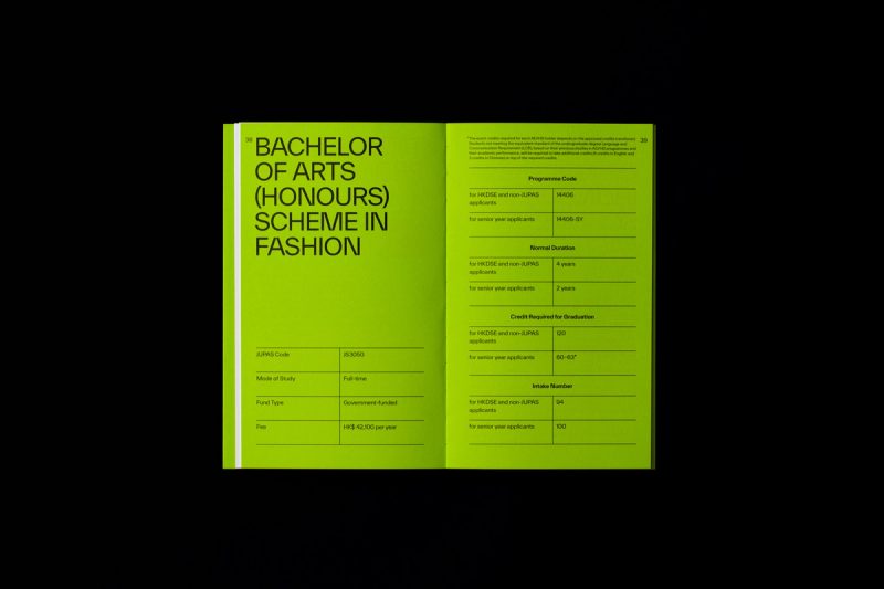 Bachelor of Arts Programme Brochure Spread