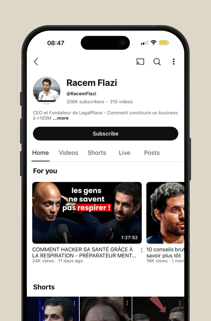 YouTube channel