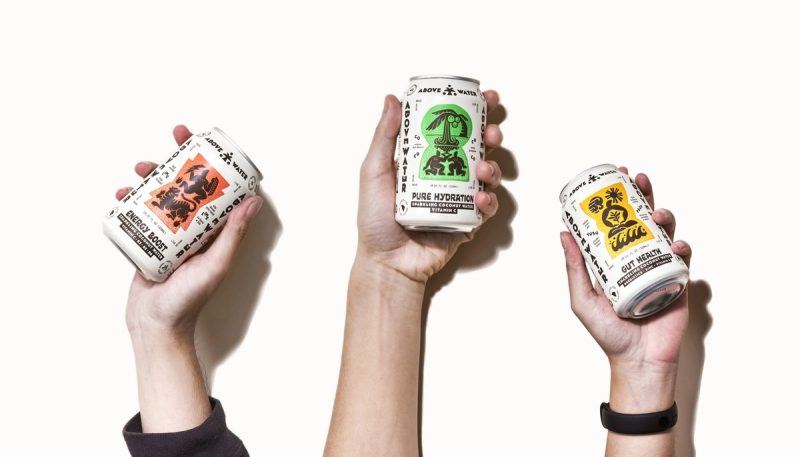 Three SKUs held in hands