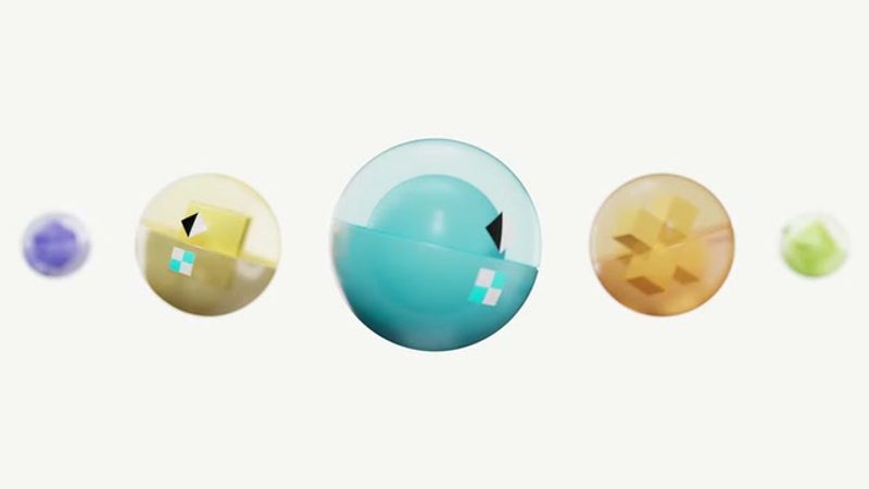 Xsolla Art Direction: Currency orbs, 2025 brand identity by Pentagram