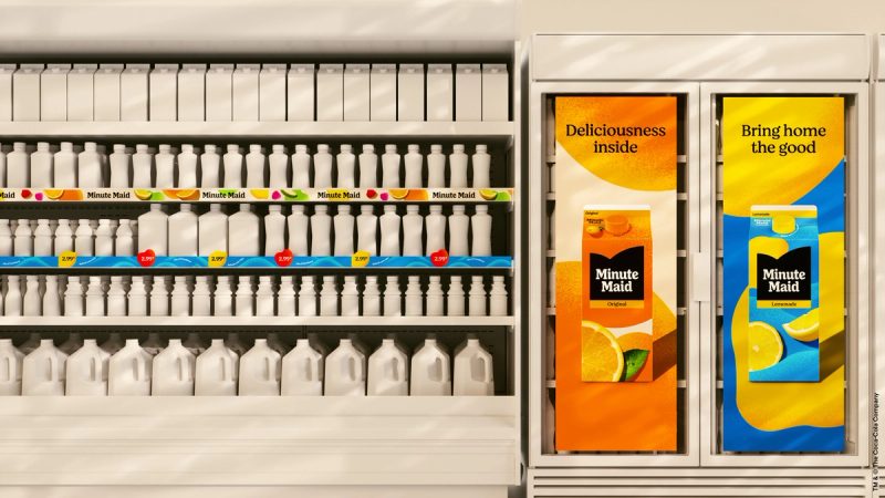 Juice Display with Door Clings