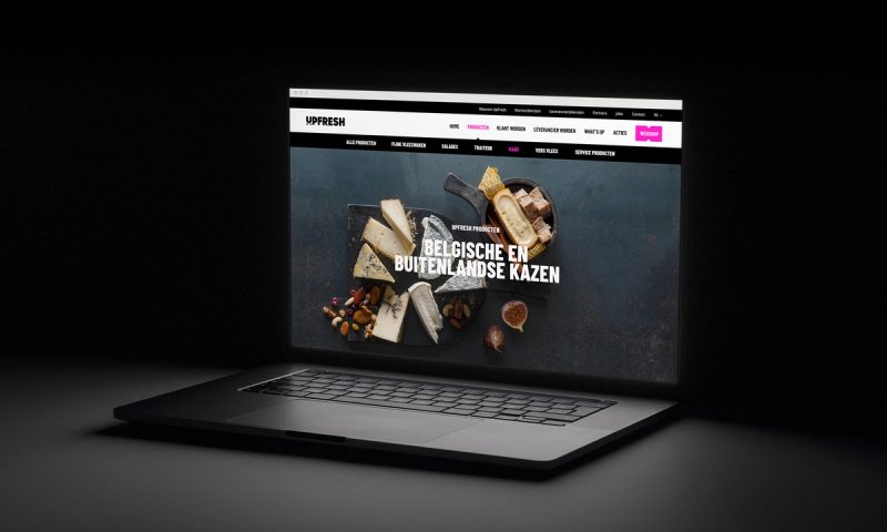 Cheese Product Website Homepage