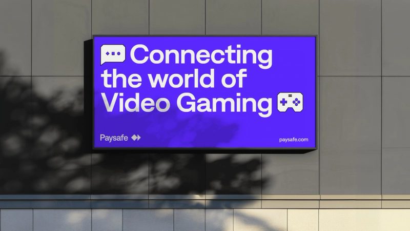 Paysafe Digital Screens / DOOH: Video Gaming Campaign Screen, rebrand by Bold Scandinavia