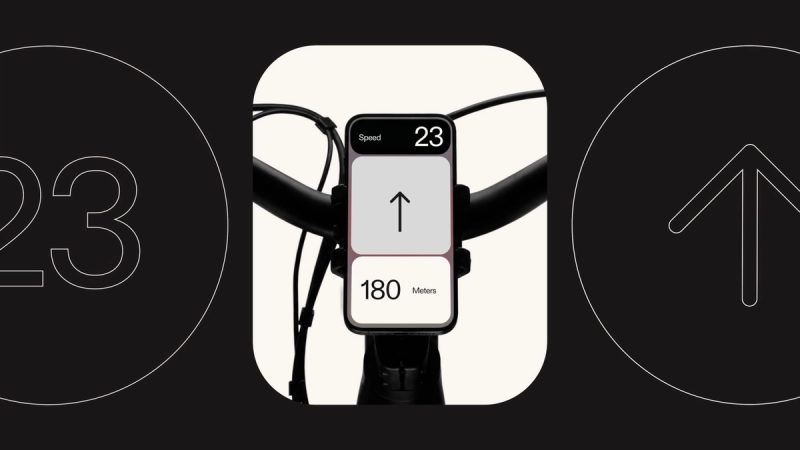 Bike mount speed UI