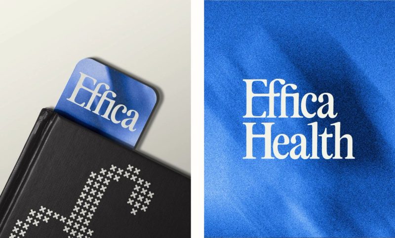 Effica Art Direction: Bookmark and colour-cycling lockup, 2025 brand identity by Grant