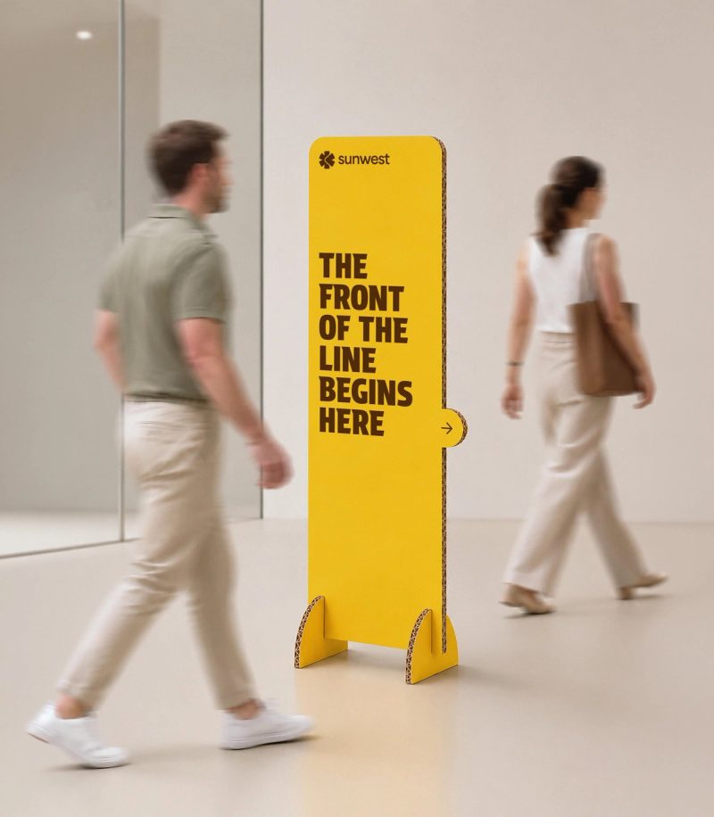 Front of the Line standee