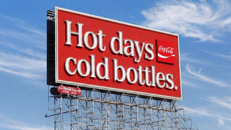 Hot days cold bottles billboard