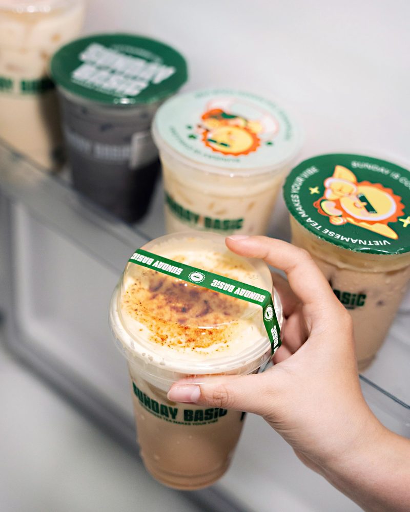 Cups at the counter