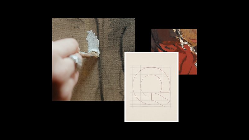 Sketch and canvas