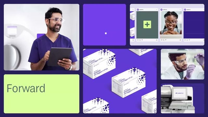 QuidelOrtho brand identity bento