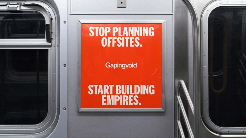 Subway carriage poster