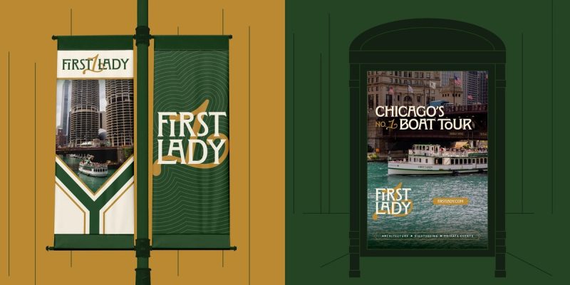 Pole banners and poster