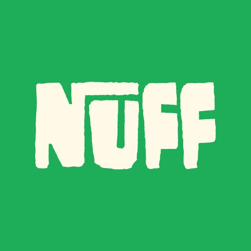 Wordmark on green