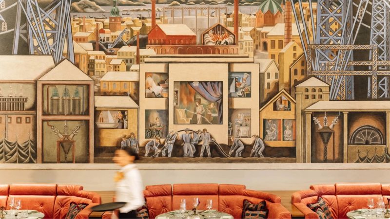 Sommerro Mural / Wall: Restaurant Interior Mural, rebrand by Bielke&Yang