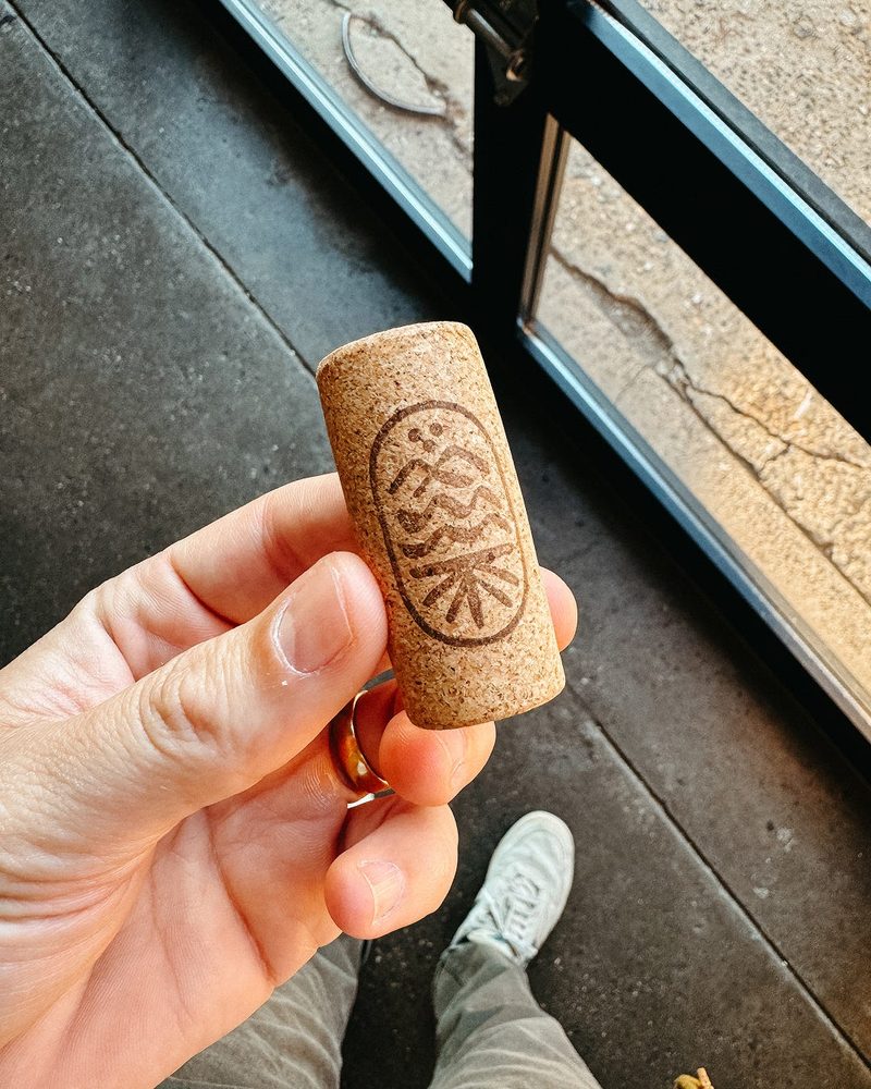 Branded cork