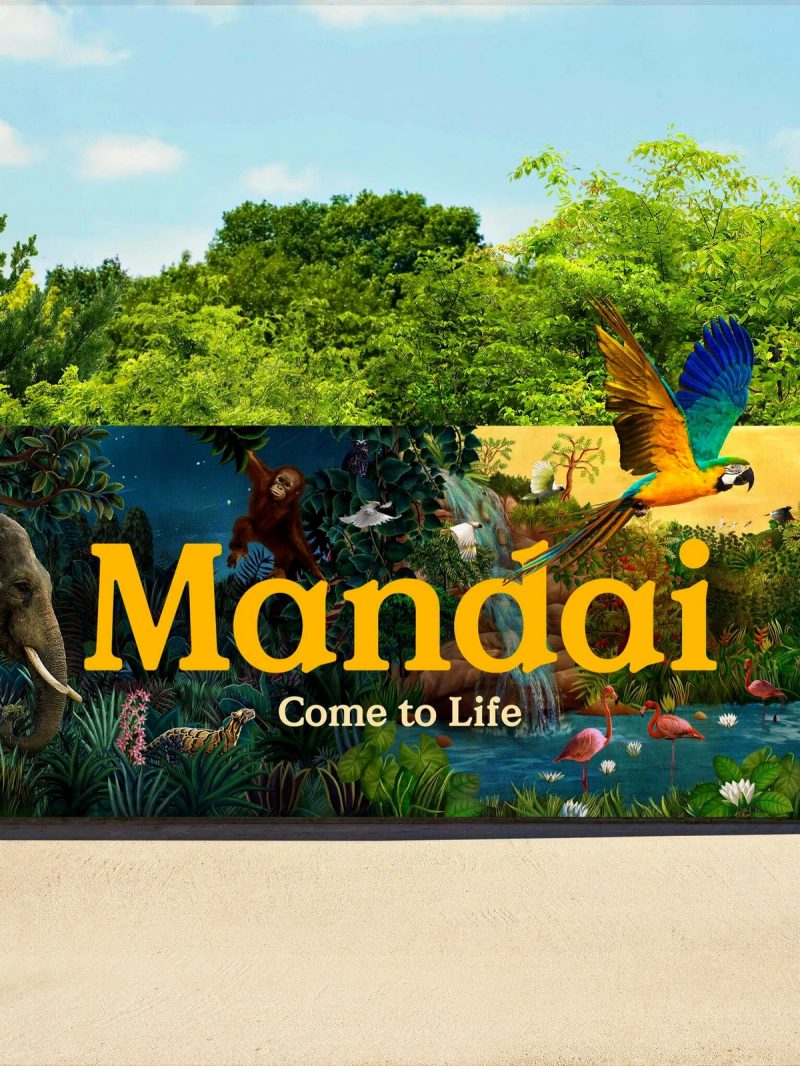 Mandai Mural with Wildlife Illustration