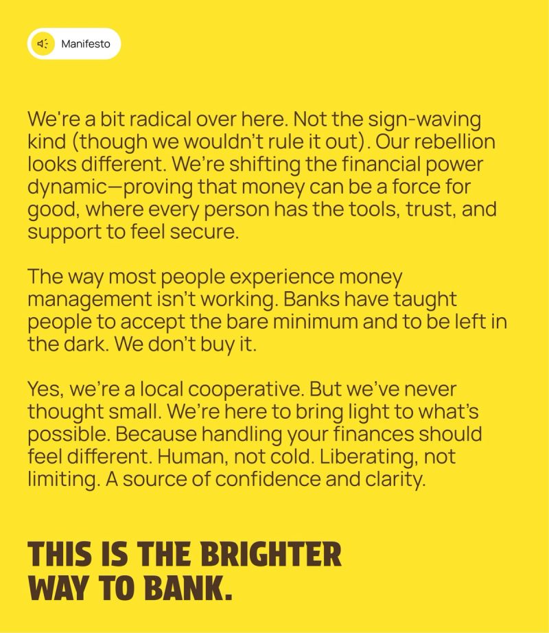 This is the Brighter Way to Bank manifesto