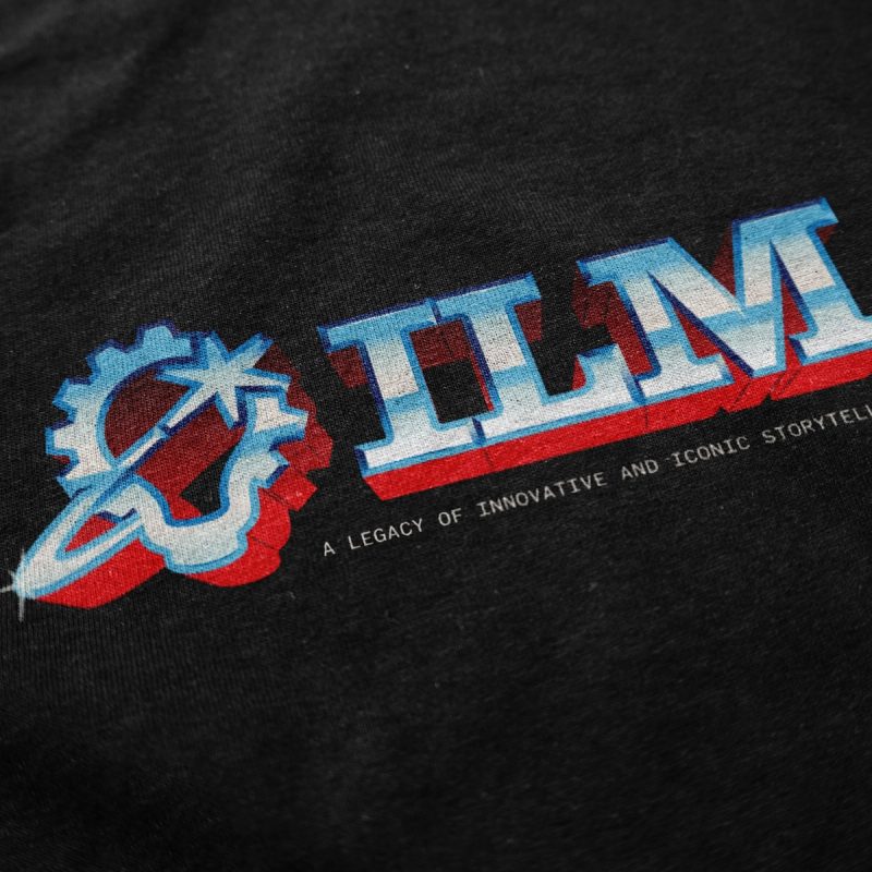 Embroidered Logo on Black Fabric