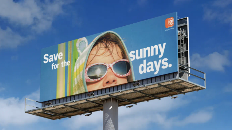 Save for the sunny days billboard