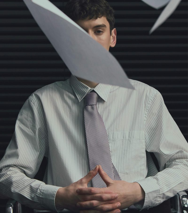 Paper over the face