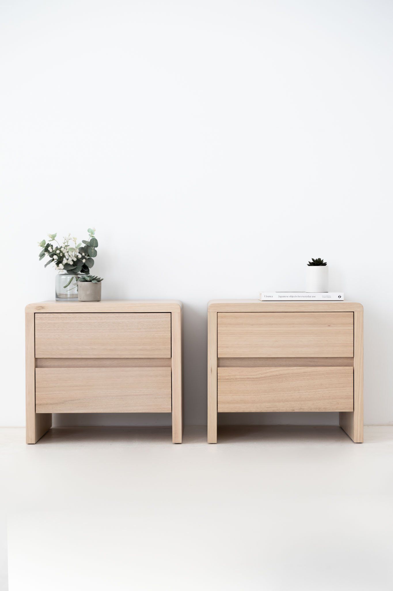 Sova Bedside Tables (Double Drawer) Bedside Tables