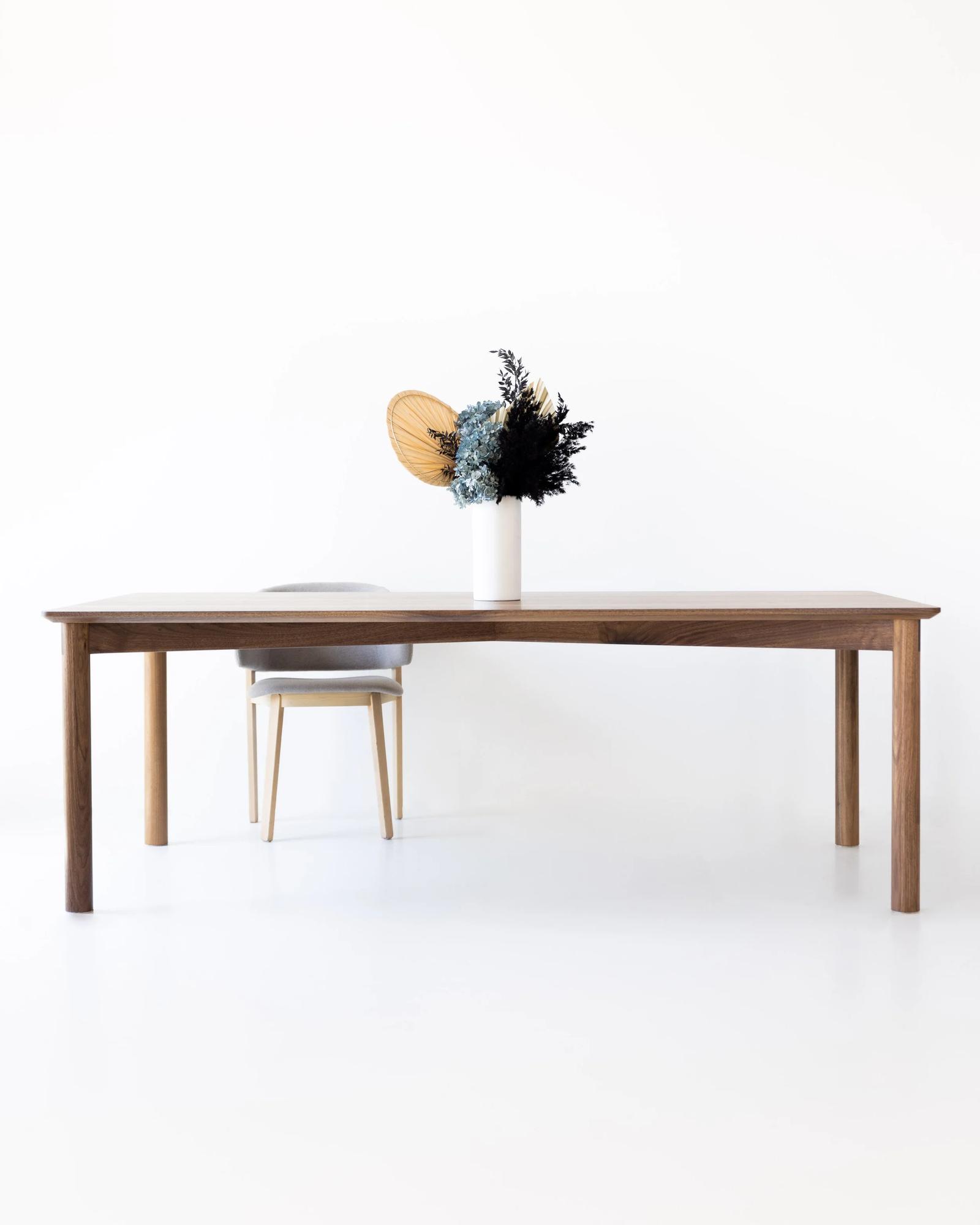 Caribou Dining Table in solid timber, full view
