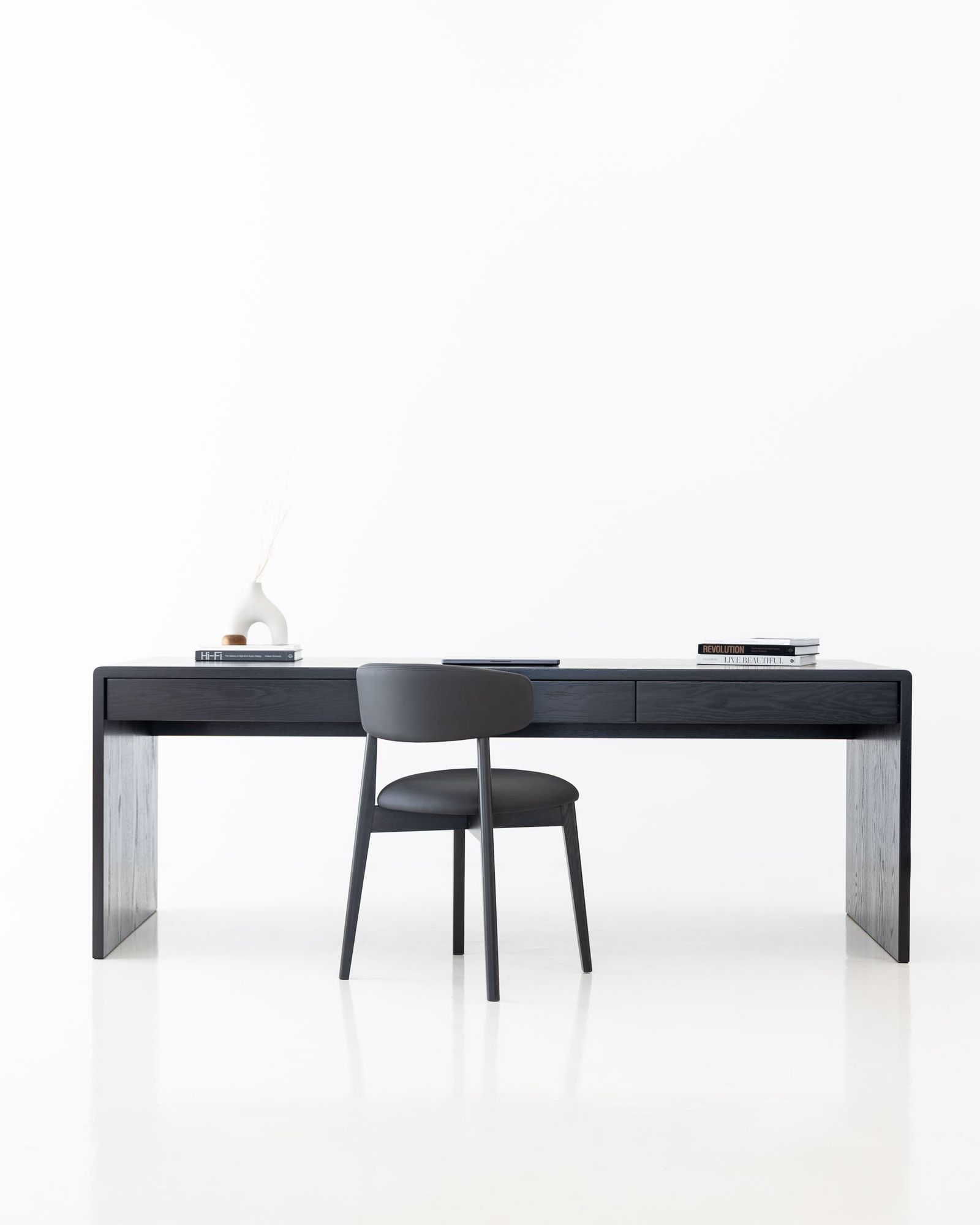 Sova Desk in American Oak with drawer