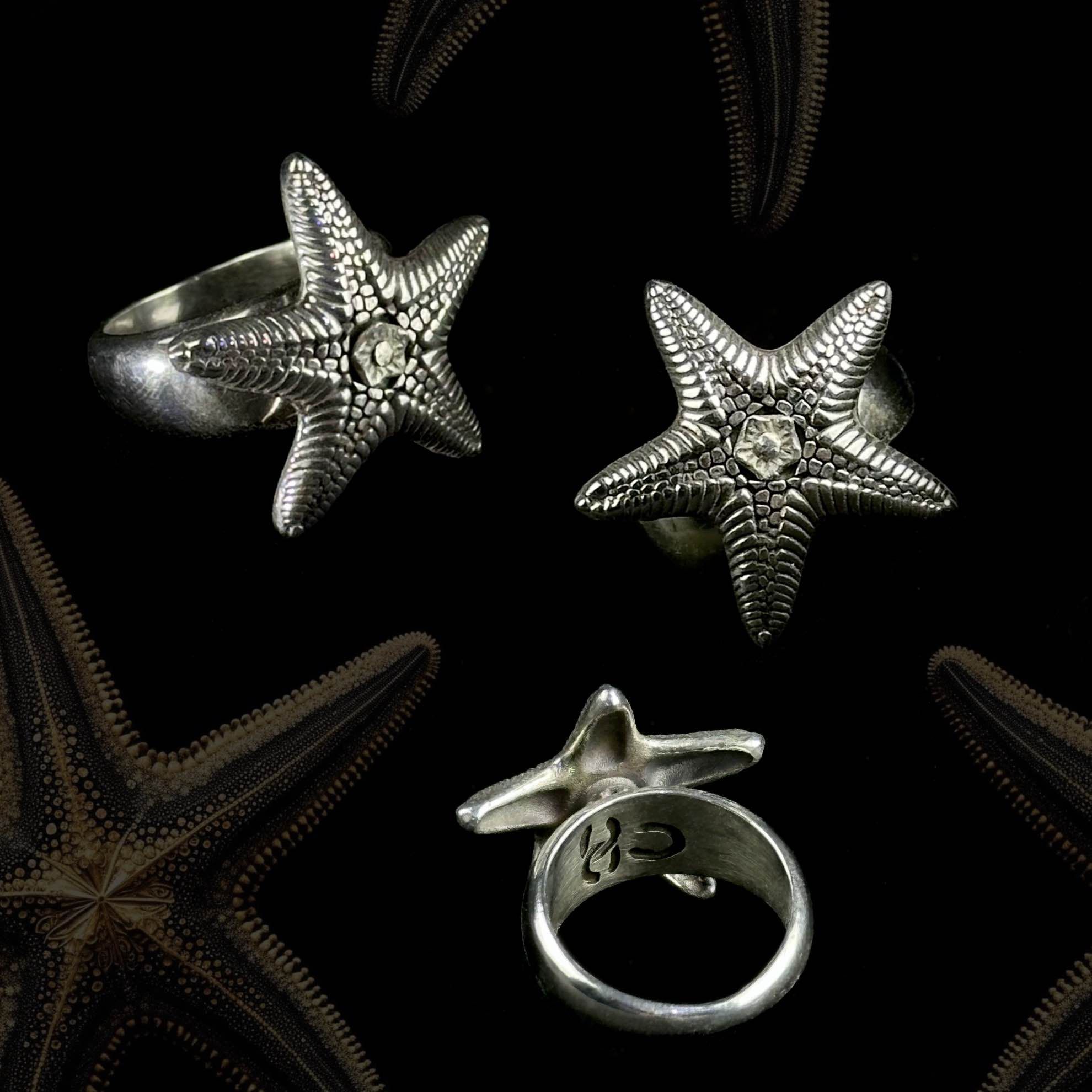 Spinner starfish ring