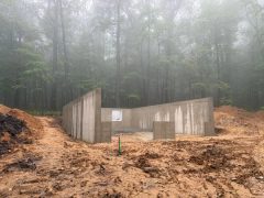 Custom home foundation 