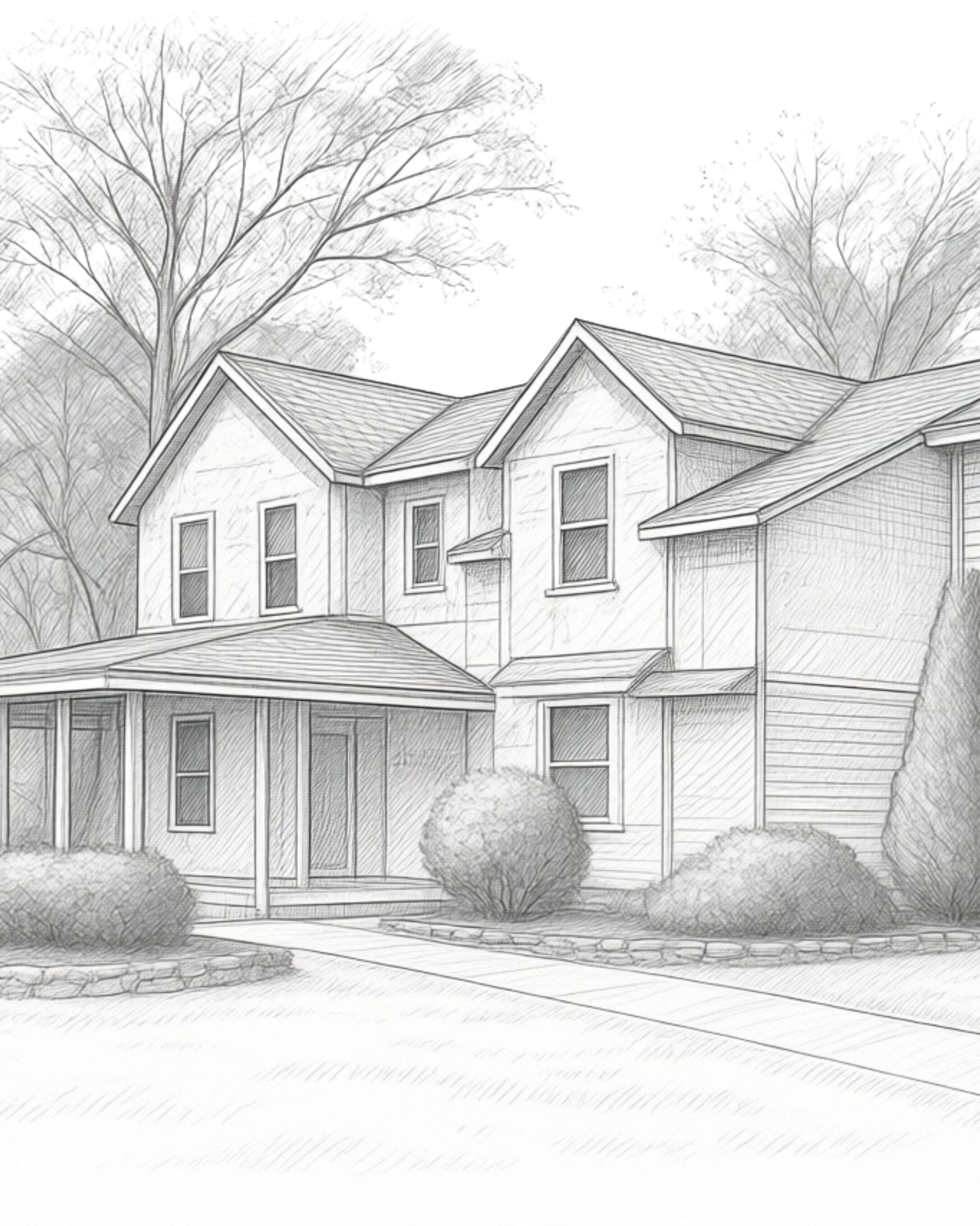 Home under construction showing renovation, addition, and new build elements